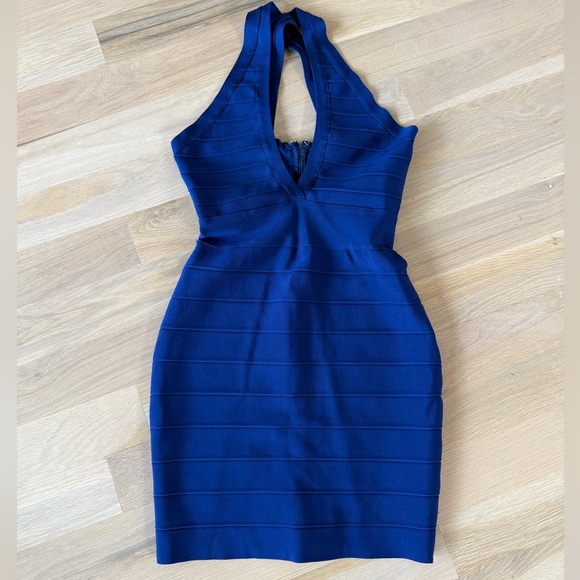 Hot Miami Styles Royal Blue Bandage Backless Dress - Picture 1 of 6